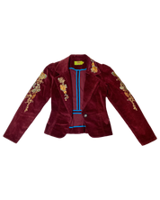 2000s Embroidered Corduroy Blazer (XS)