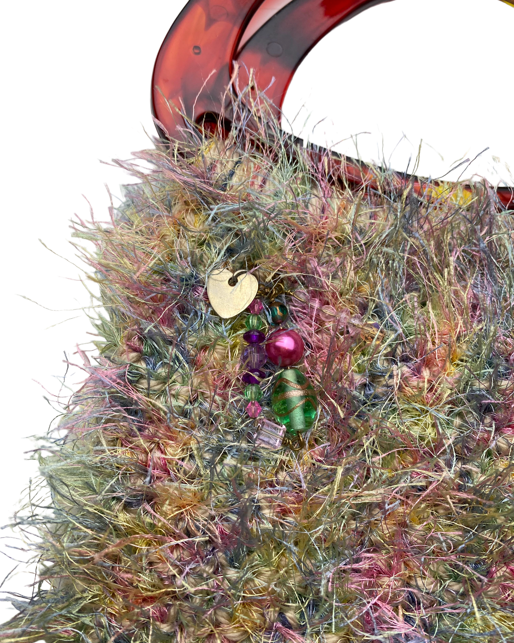 Multicolor Fuzzy Charm Purse