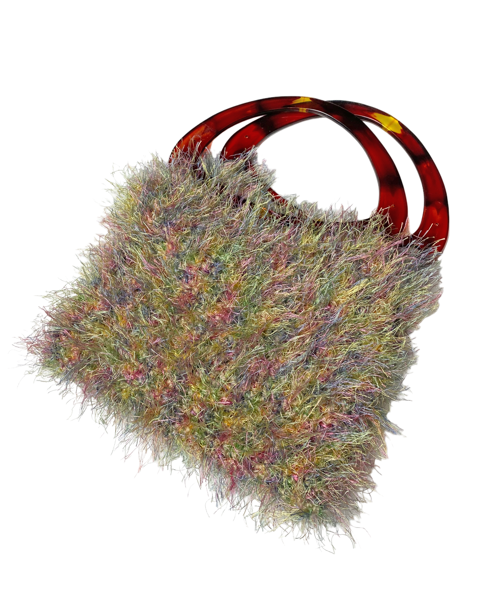 Multicolor Fuzzy Charm Purse